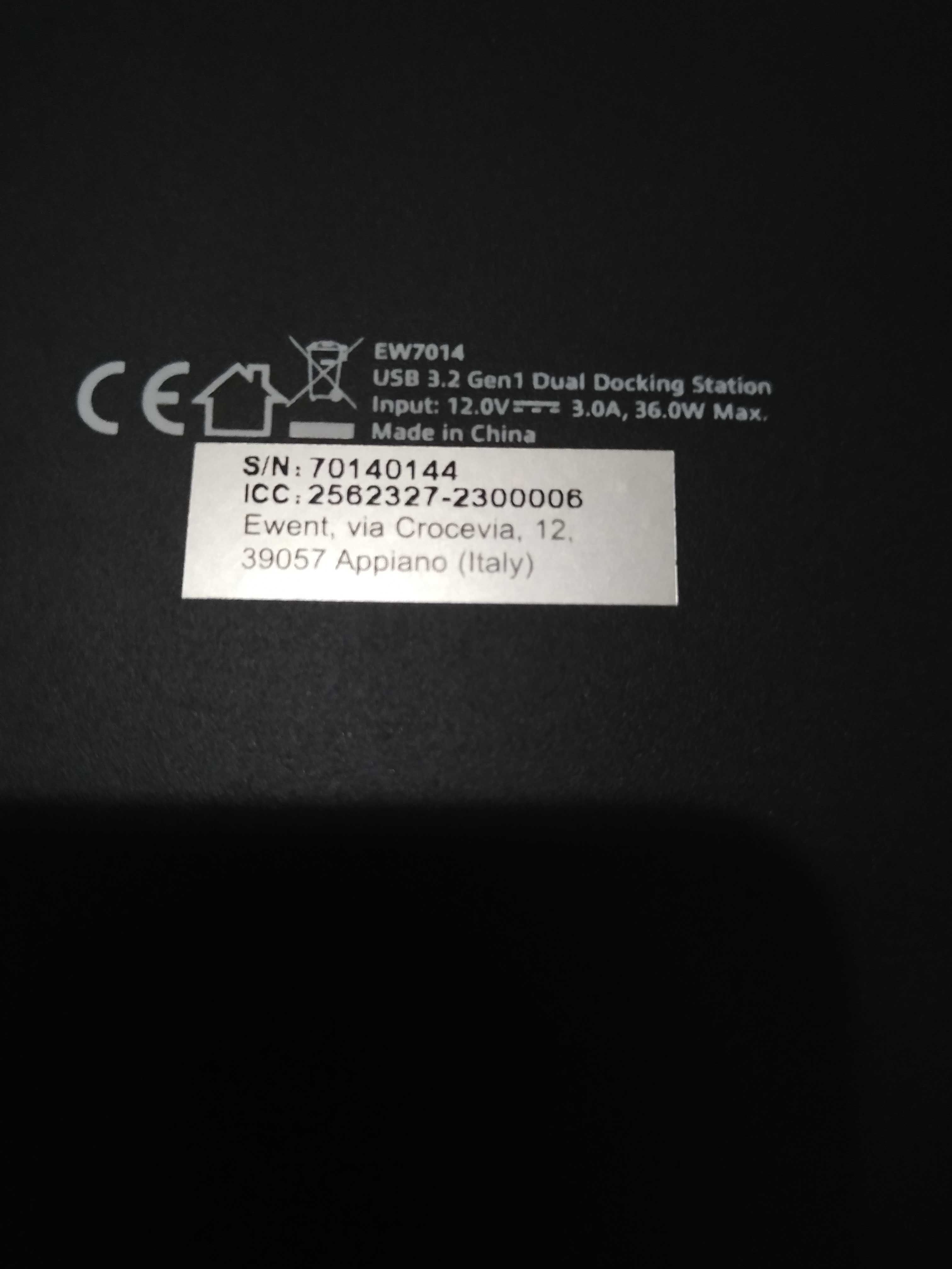 Dock Ewent EW7014 com clonagem, garantia e caixa original
