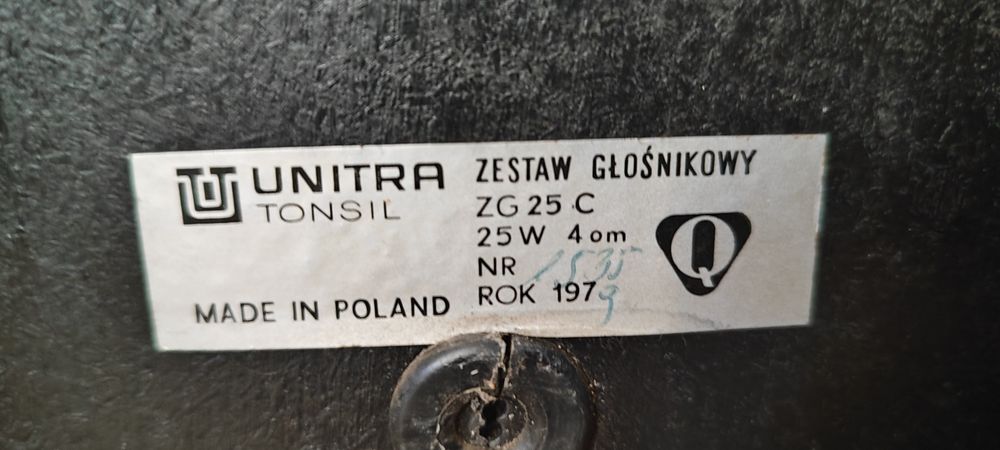 Zwrotnice Unitra Tonsil ZG 25c