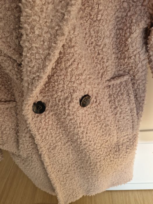 Plaszcz Teddy Beshka Beżowy s 36