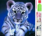 Haft diamentowy mozaika diamond painting tygrys 5d