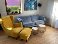 Ikea STRANDMON uszak fotel+podnużek