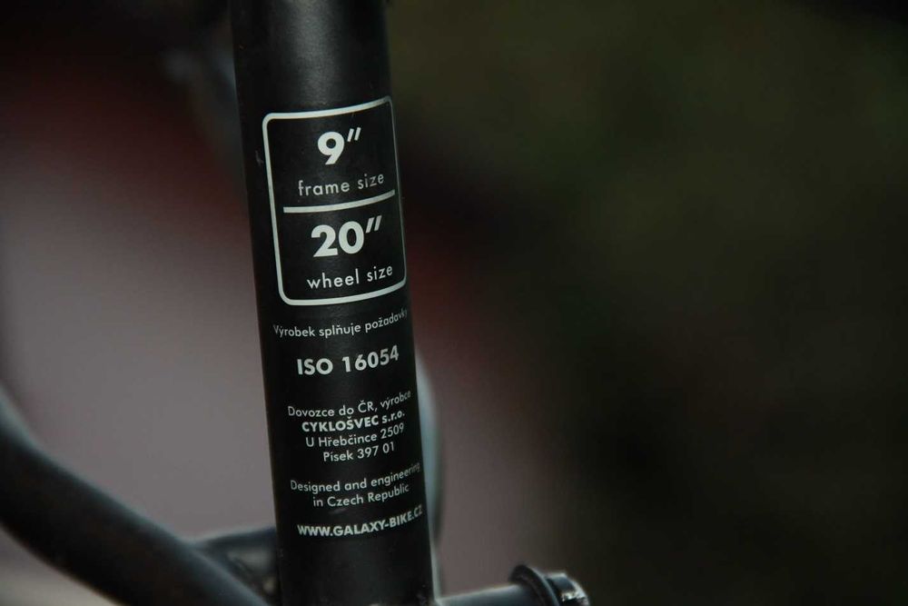 Rama  BMX GALAXY SPOT 9'' 20''  z suportem
