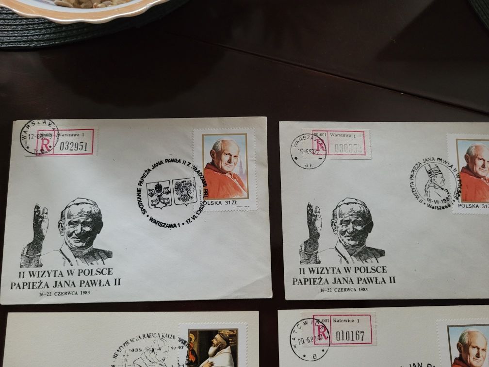 Kolekcjonerskie kartki pocztowe i koperty Jan Paweł II