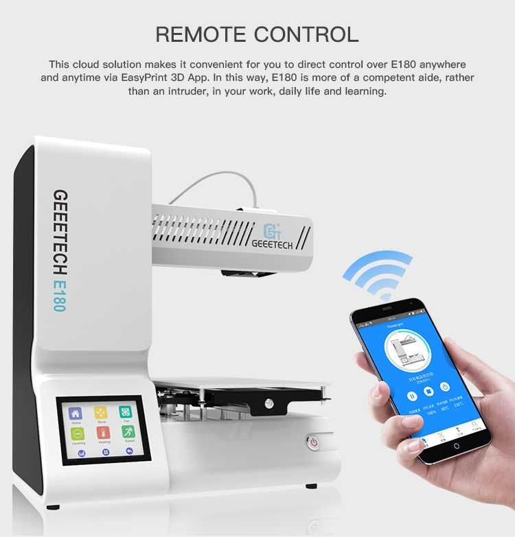 impressora 3D Geeetech E180 – WiFi – USB – Micro SDCard