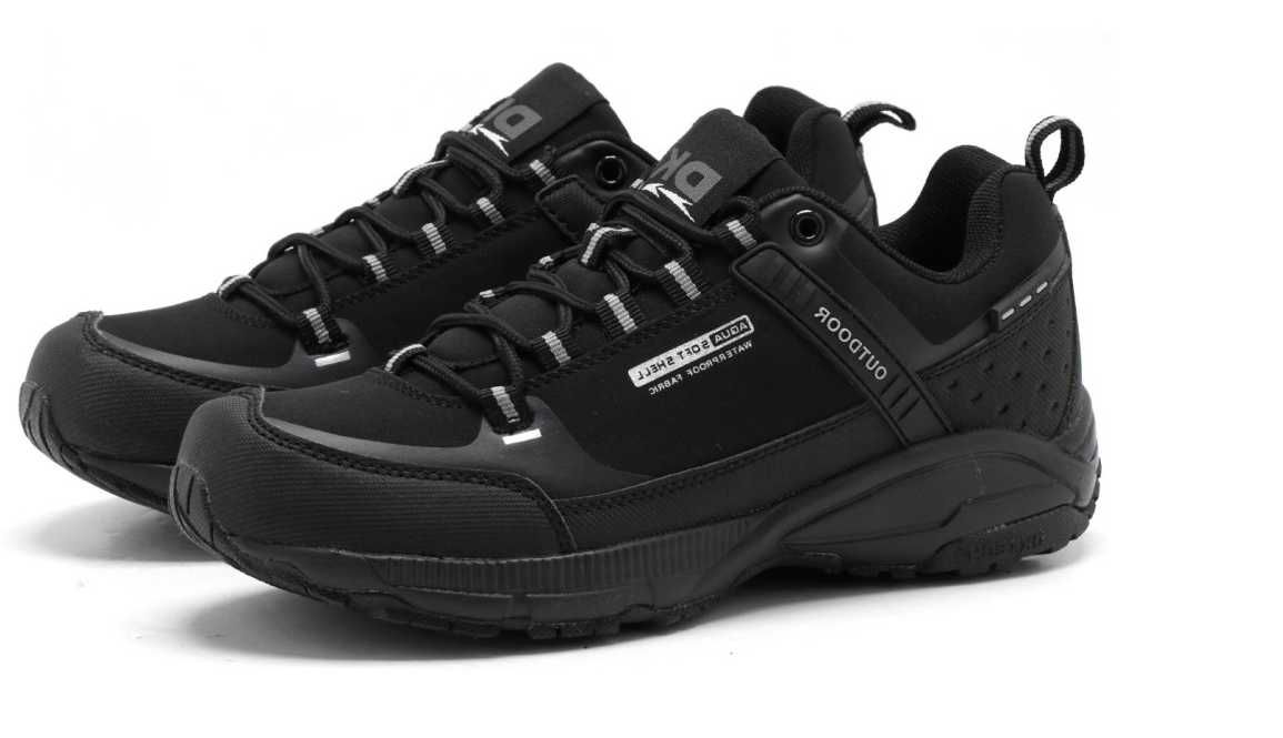 Czarne Buty Męskie Trekkingowe 36-46