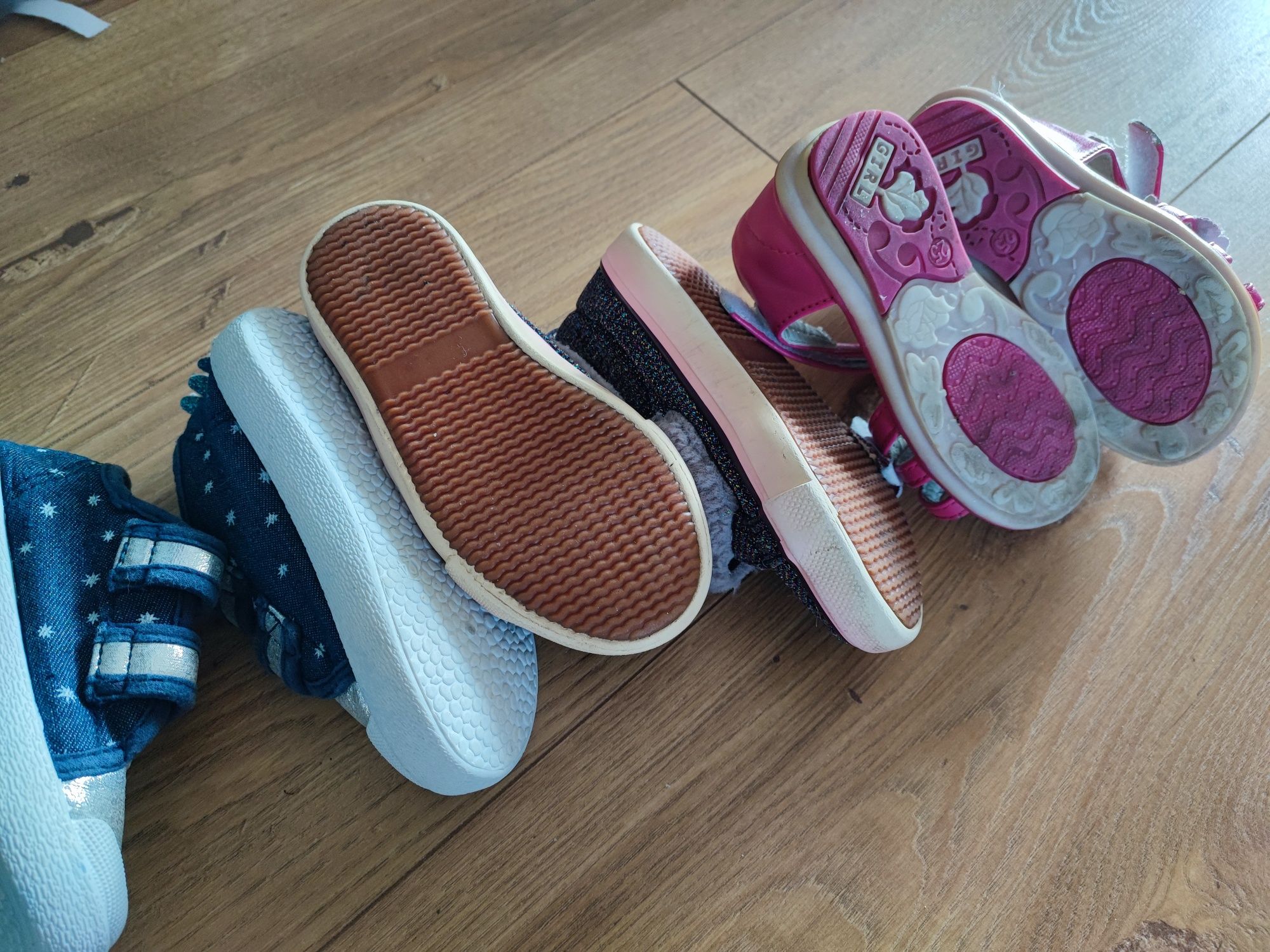 3 pary wkładka 14,5 cm buciki trampki sandały