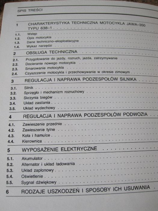 Obsługa i naprawa Jawa motocykl