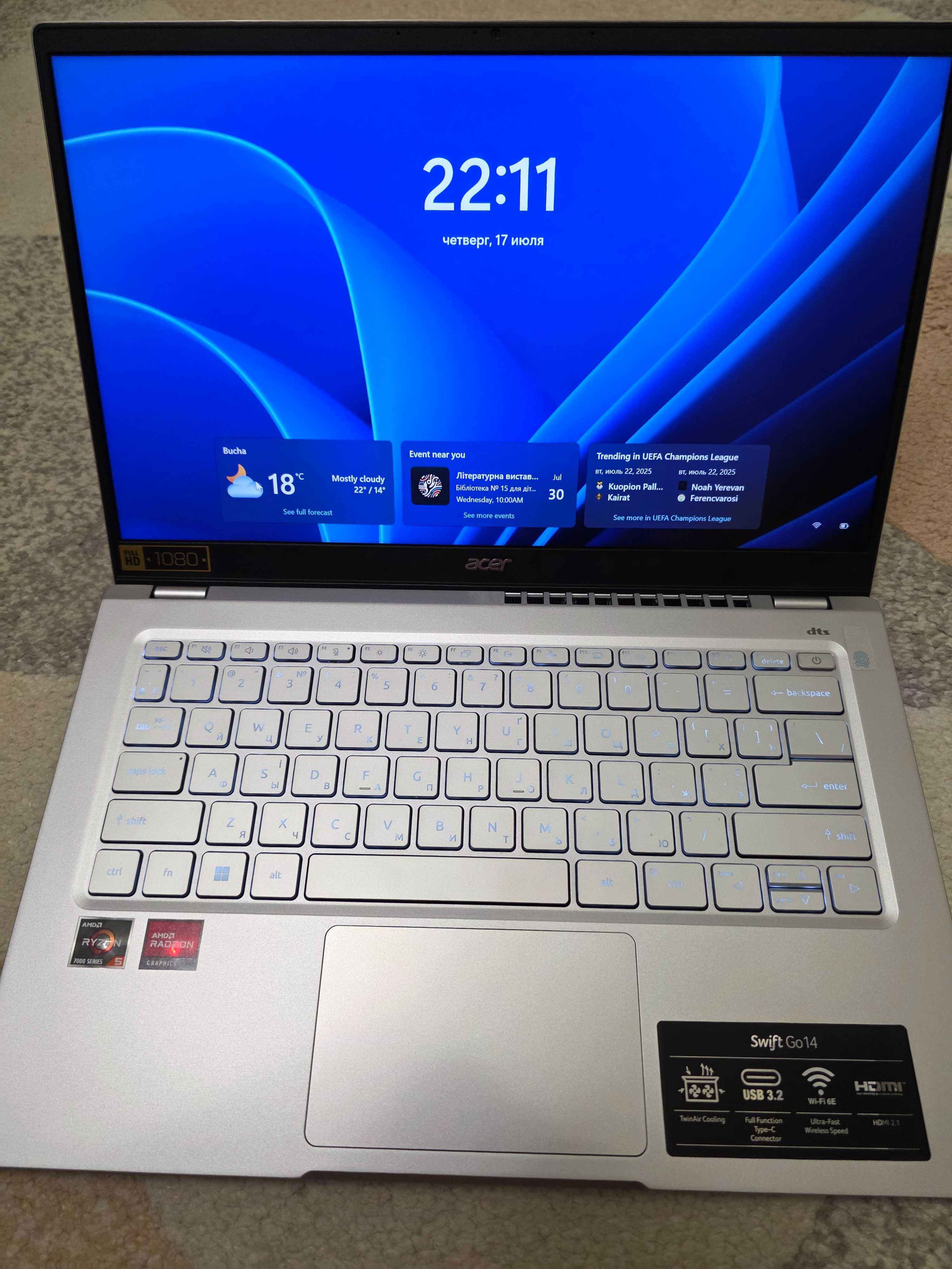 Ноутбук Acer Swift Go 14