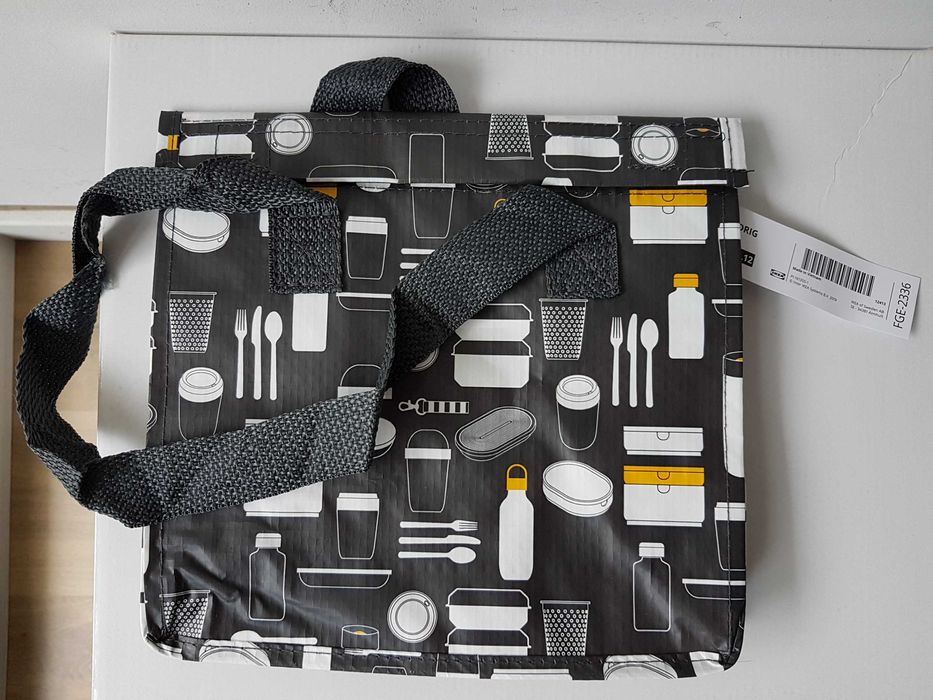 IKEA FLADDRIG Torba na lunch śniadaniówka 25x16x27 cm