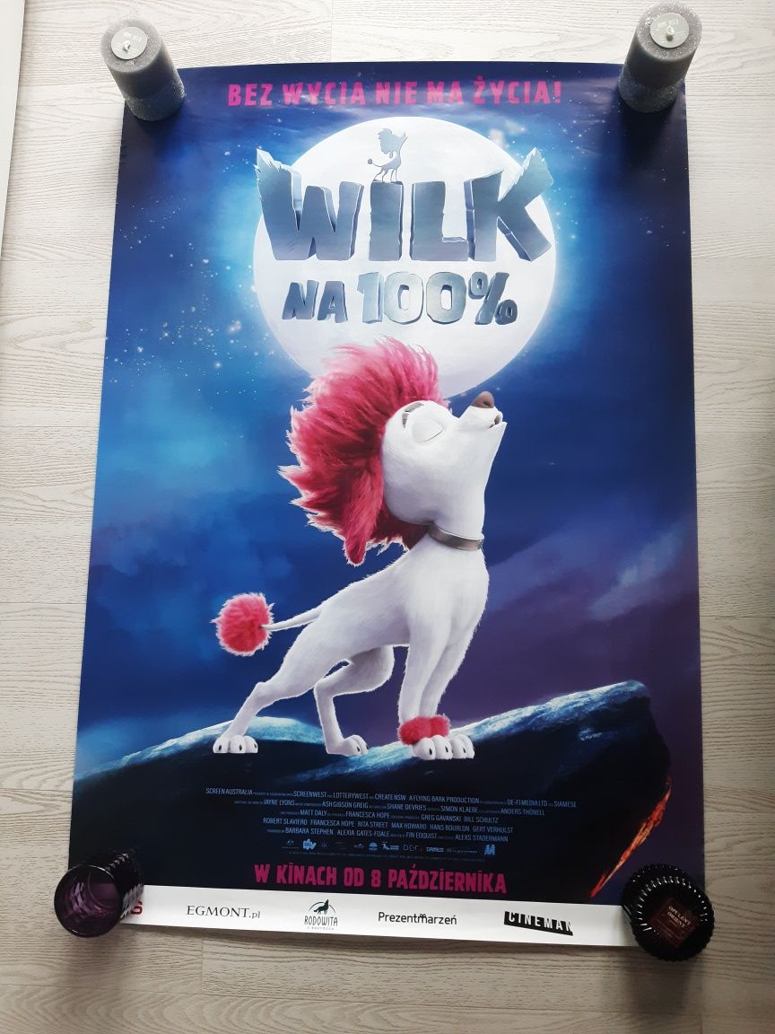 Plakat kinowy z filmu bajki Wilk na 100% bajka