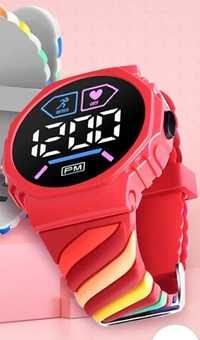 Czerwony zegarek wodoodporny- dla dzieci