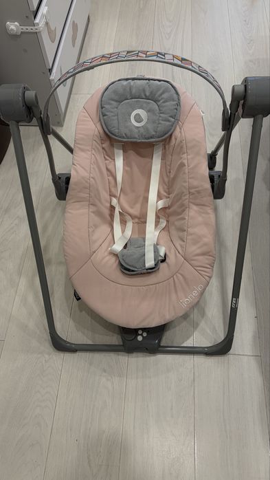 Lionelo Otto Pink Baby - Крісло-гойдалка шезлонг