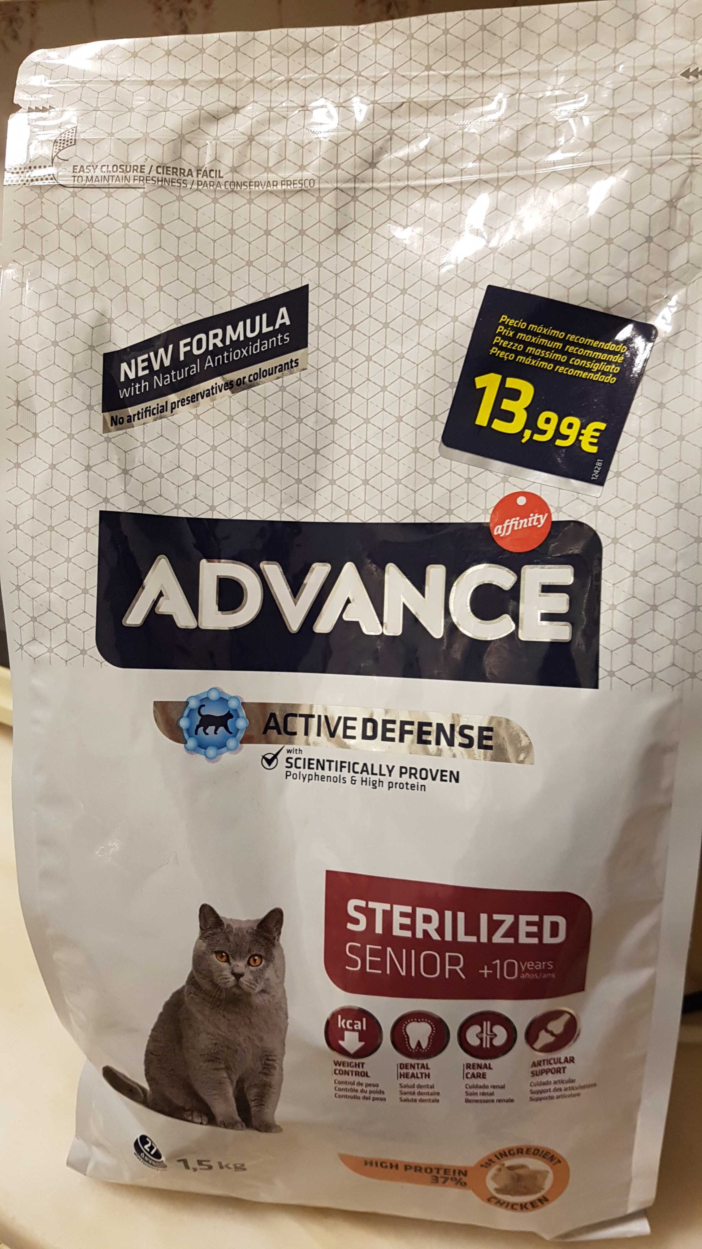 Ração Advance 1,5kg Gato Esterilizado + de 10 anos