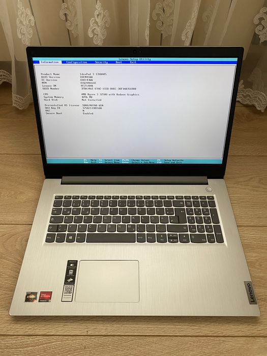 Ноутбук Lenovo IdeaPad 3 17ADA05 на ремонт, запчастини