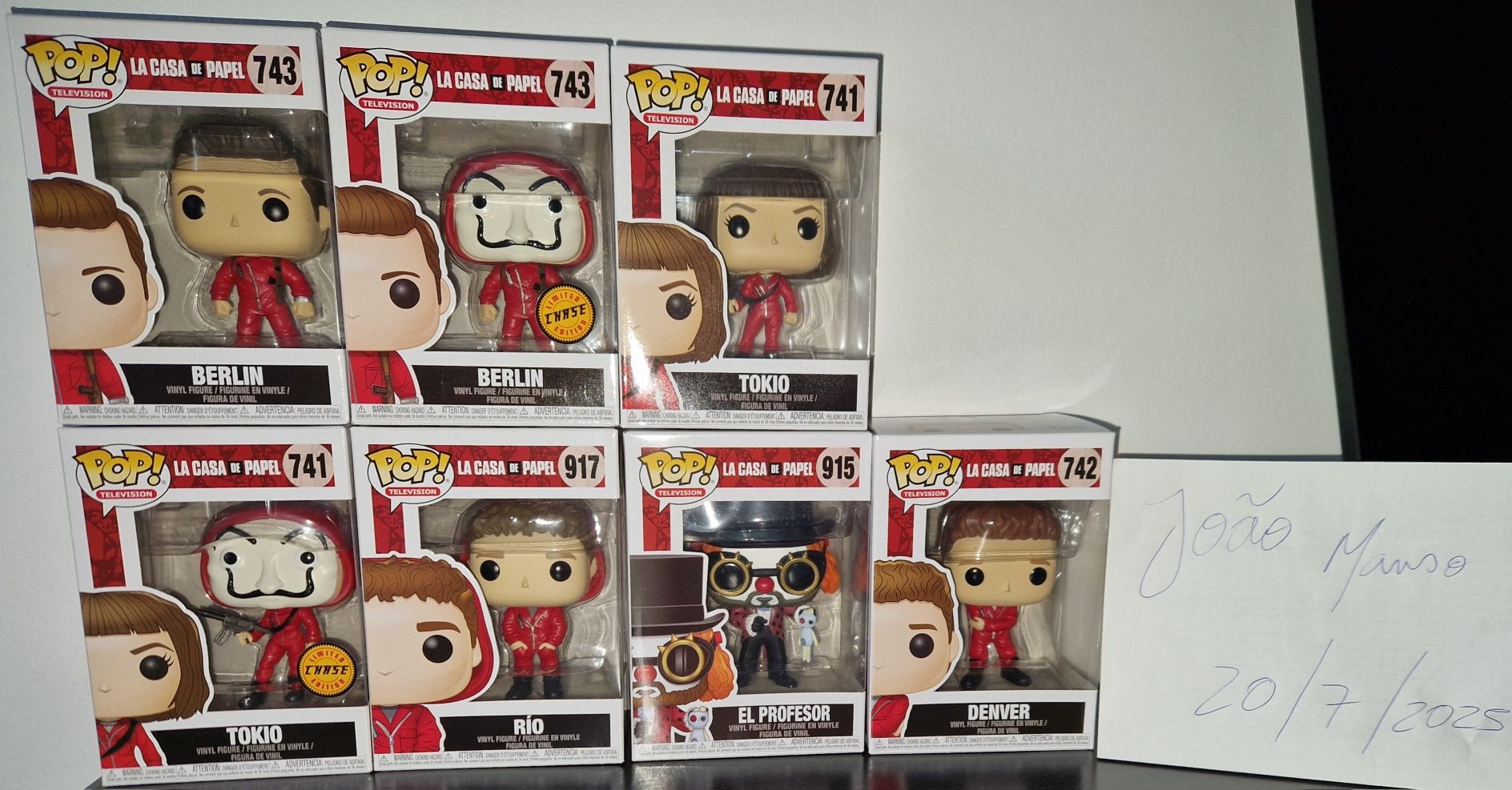 Figuras funko Pop La Casa de Papel