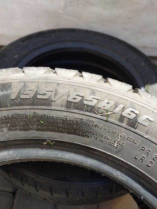 Шини 195/65 R16C розпаровка одиночка зима Goodyear 7.8мм