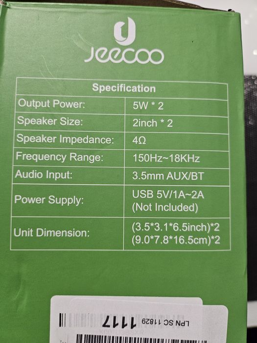 Jeecoo M40 Pc głośnik gamingowy do monitora