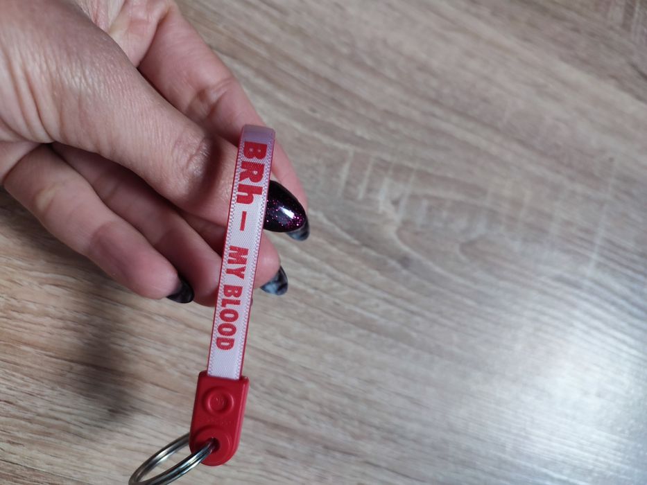 Brelok silikonowy "BRh- MOJA KREW"