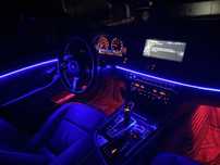 Установка контурной RGB подсветки в салон авто с гарантией Днепр, Дафи