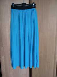 Długa zwiewna spódnica niebieska r. S/M