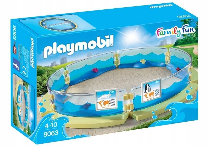 Gra zabawka PLAYMOBIL FAMILY FUN basen dla fauny morskiej dla Dzieci
