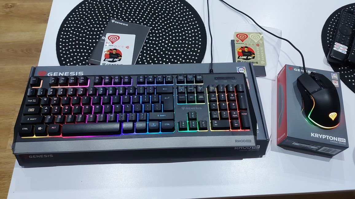 Zestaw gamingowy klawiatura plus myszka Genesis RGB