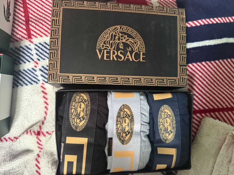 Bokserki męskie Lacoste, Versace,Burberry