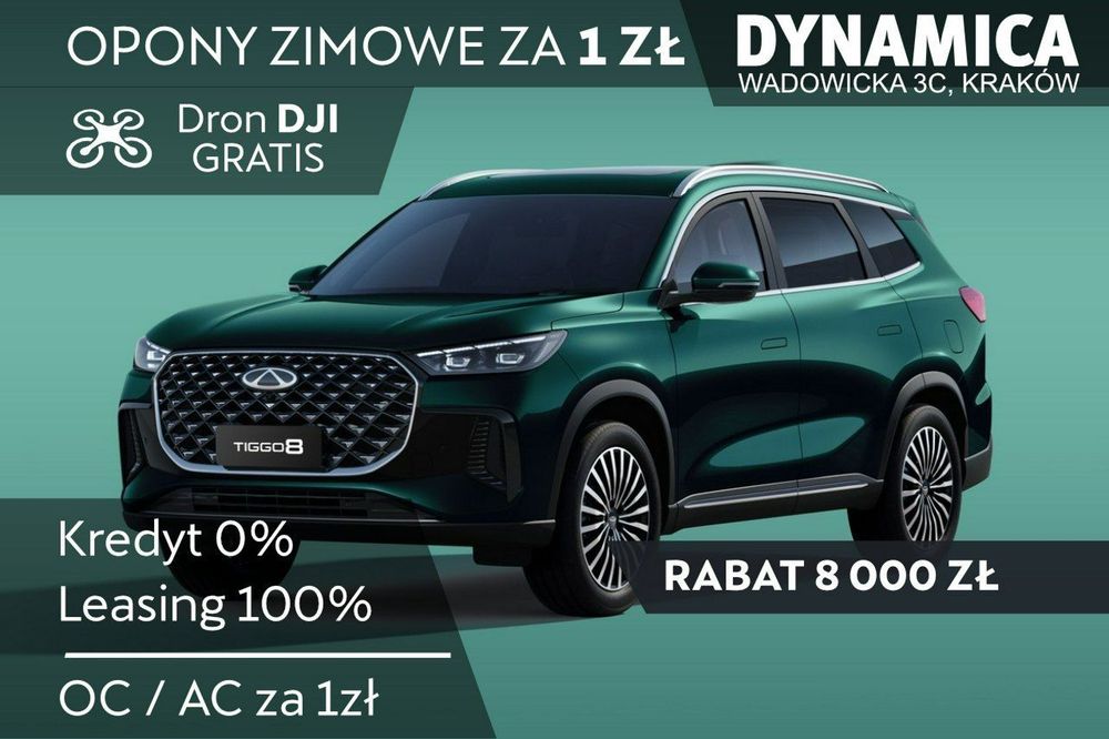 Chery Tiggo 8 ESENTIAL - 147KM - 1.6T GDI - Rocznik 2025