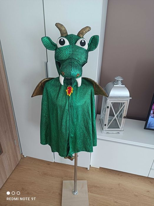 NOWY strój karnawałowy SMOKA DINOZAURA WAWELSKI kostium 98/116 (506)