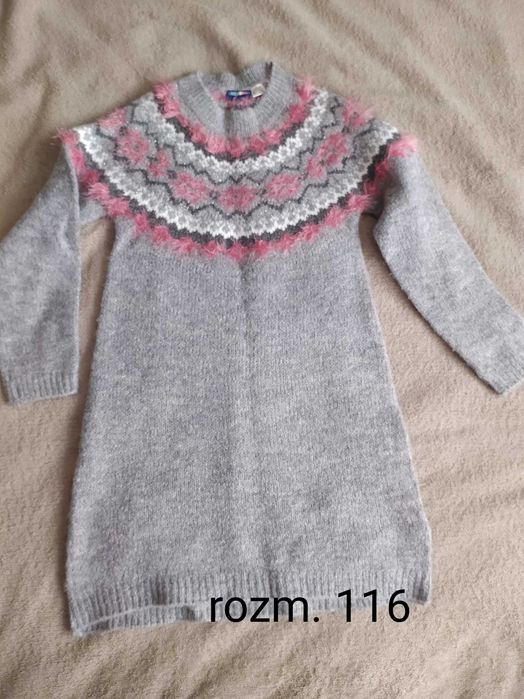 Tunika sweterkowa dziewczęca