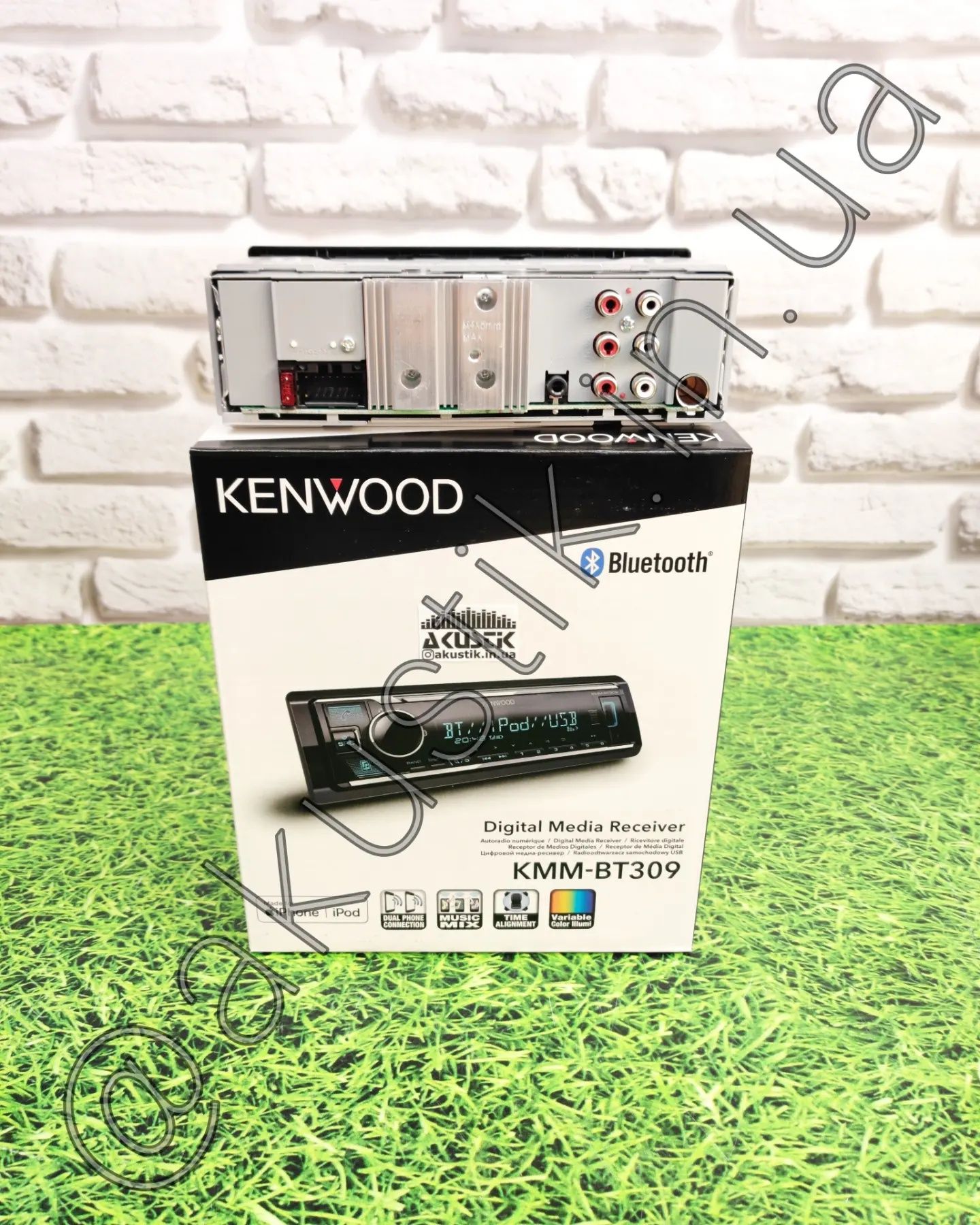 Магнитола Кенвуд процессорная с блютузом 309Kenwood kmm-bt309