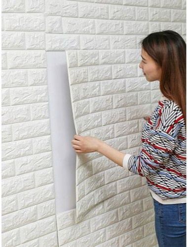 Ціна 65грн‼️77×70см панель самоклеюча цегла кирпич наклейки обої стен