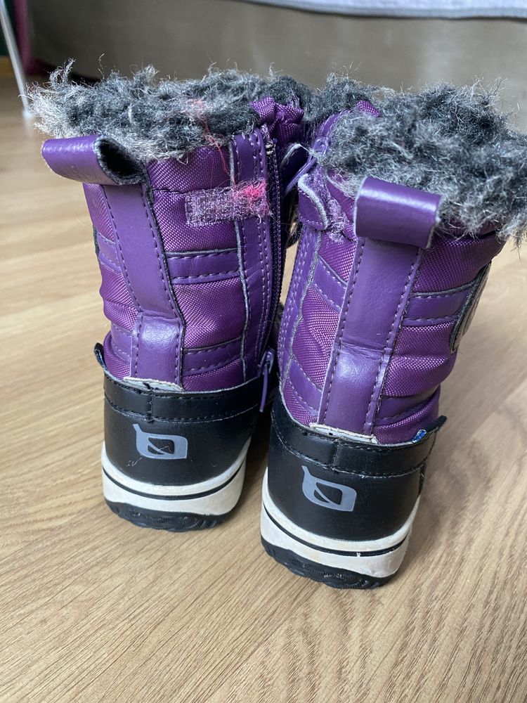 Buty zimowe, śniegowce wodoodporne dla dziewczynki, rozmiar 25