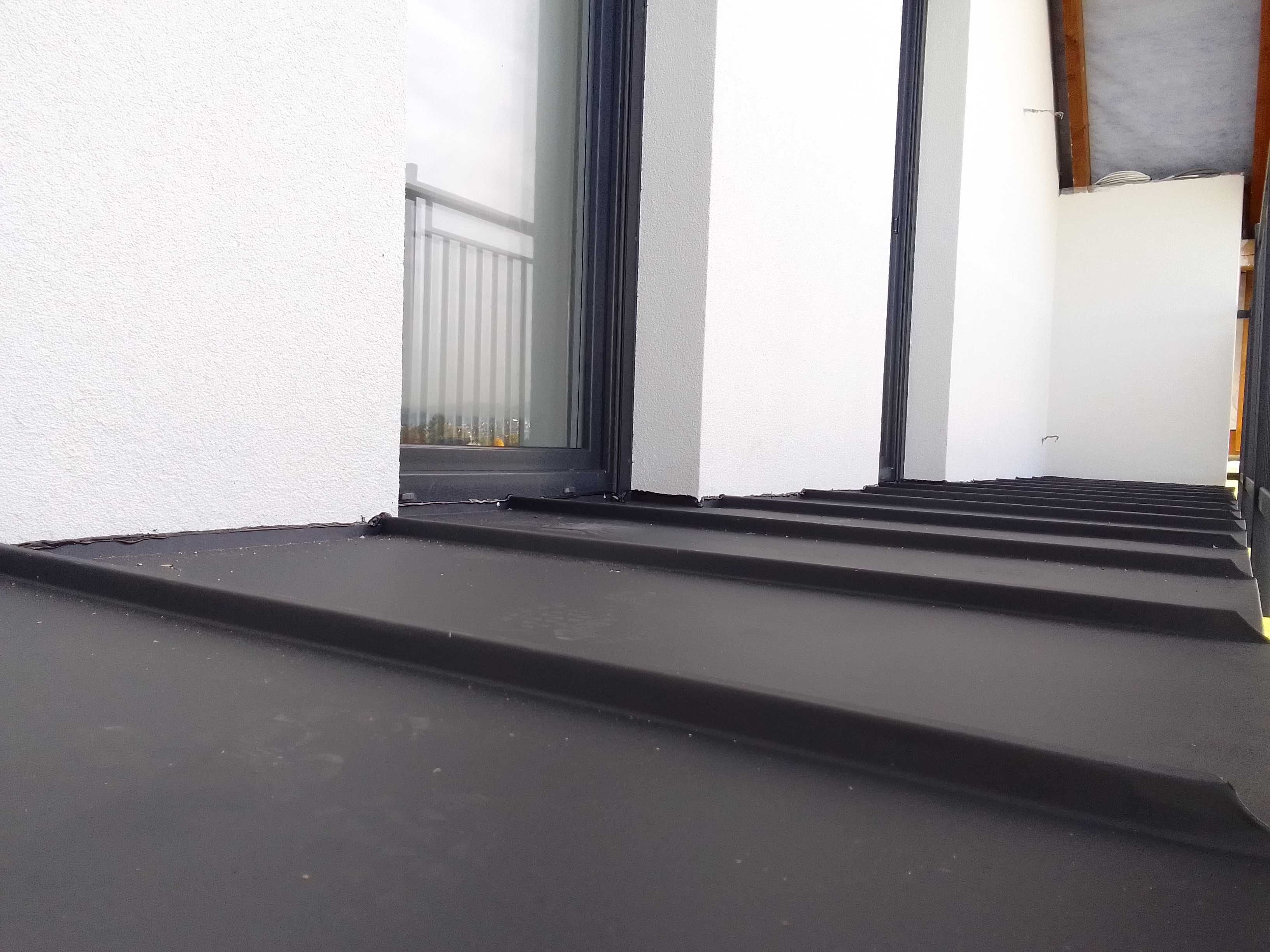Blacha na rąbek taras , balkon , komin dekarz