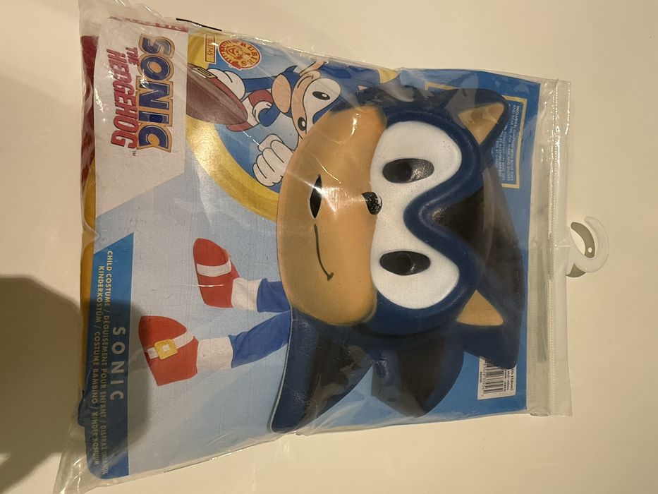 Disfarce de carnaval sonic Criança