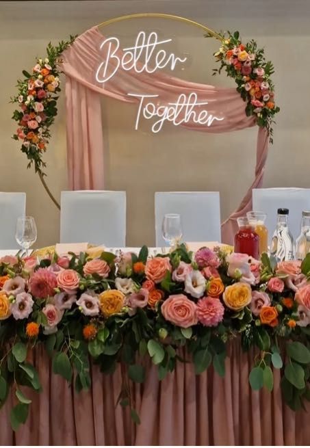 Better Together neon napis weselny sprzedam