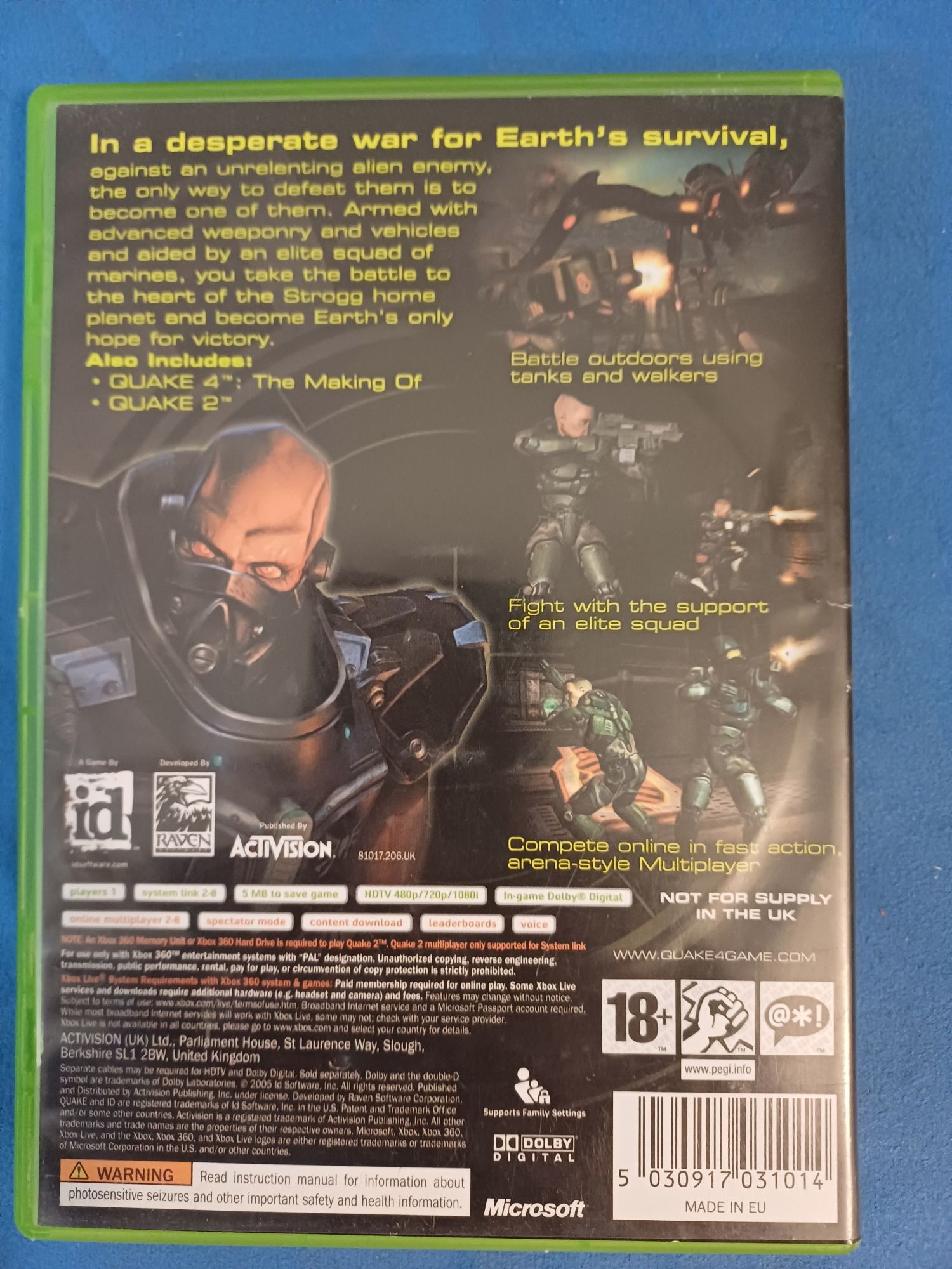 Quake 4 xbox 360