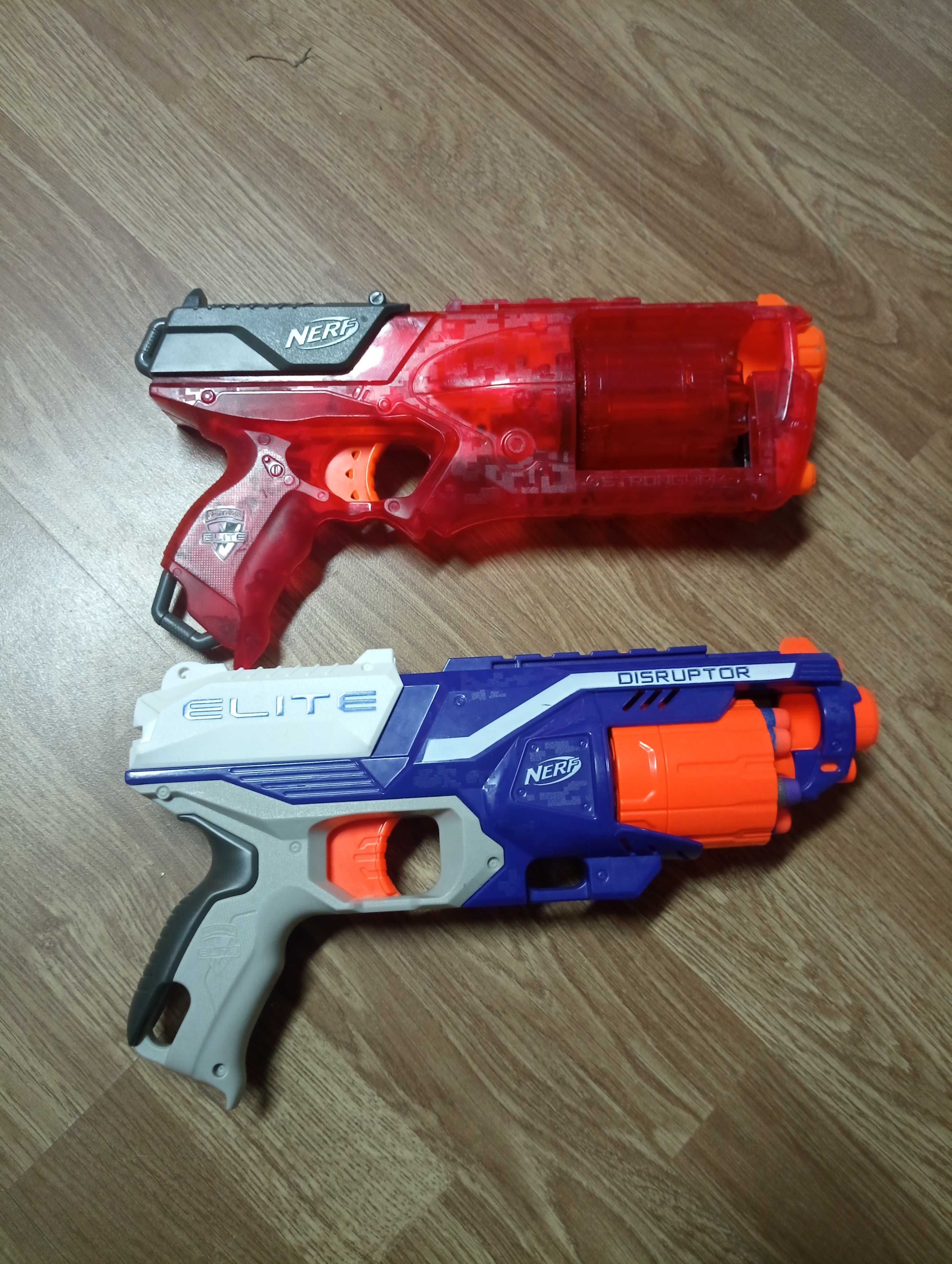 Pistolas Nerf Hailfire Ravager Elite e Disruptor