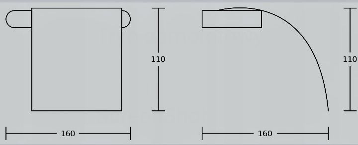 Uchwyt na Papier z Klapką CHROM MEXEN ADOX