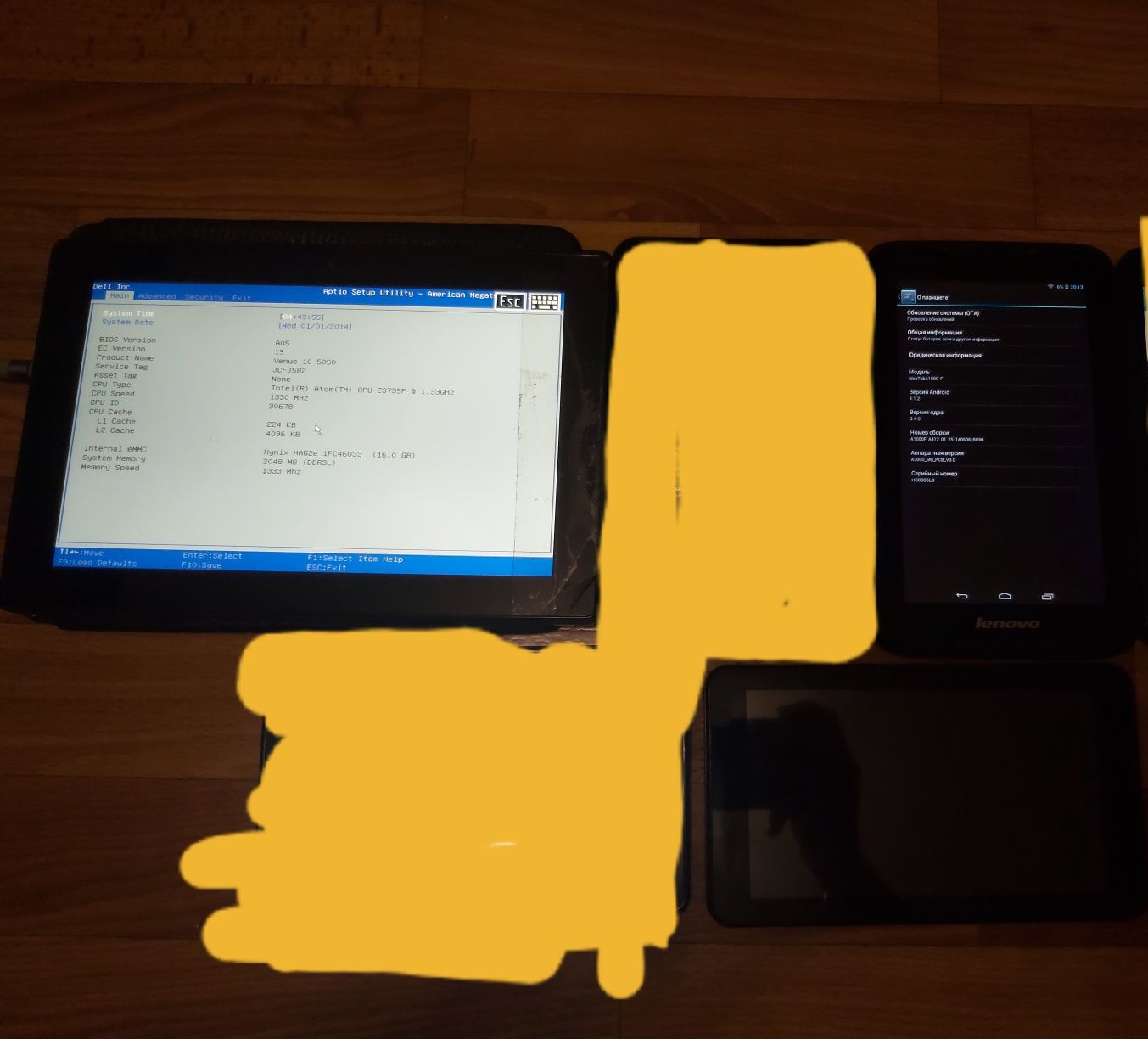 Лот Планшети lenovo, Dell, Bravis, Asus. Робочі Лот 9шт