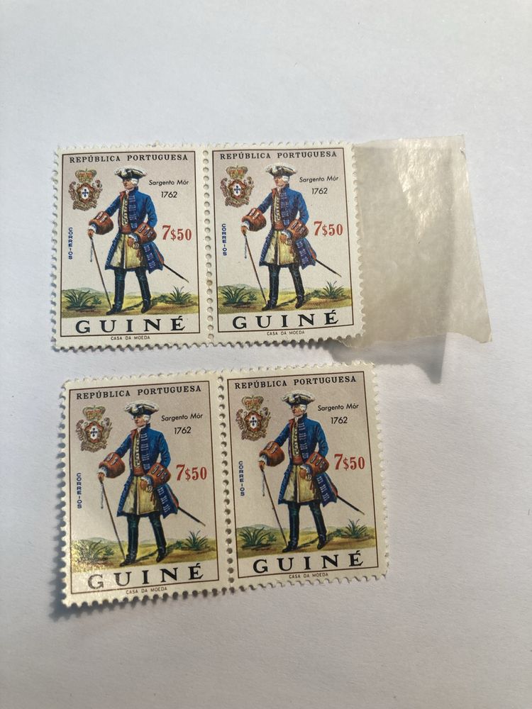 Selos da Guiné 1966 Série Militar, Não Usados