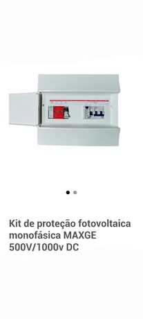 Kit de protecção fotovoltaica  monofásica maxge 500v/1000v DC