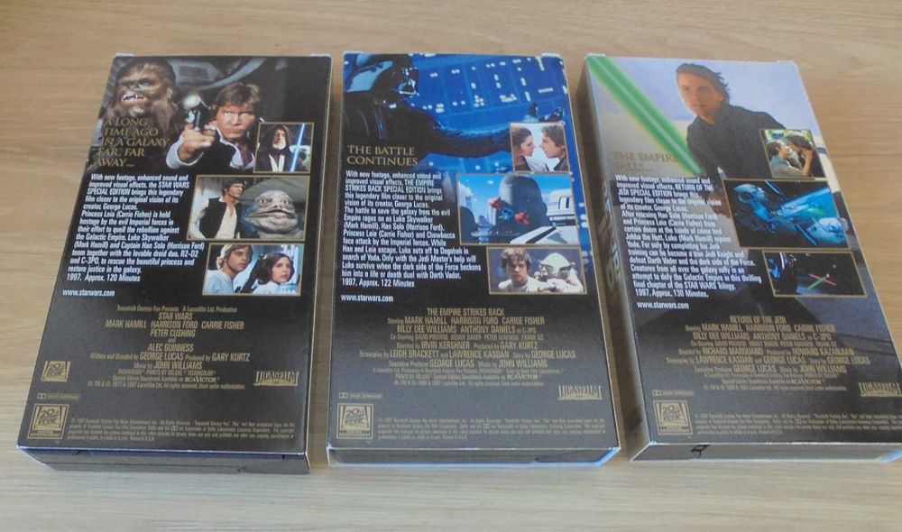 Gwiezdne wojny trylogia VHS