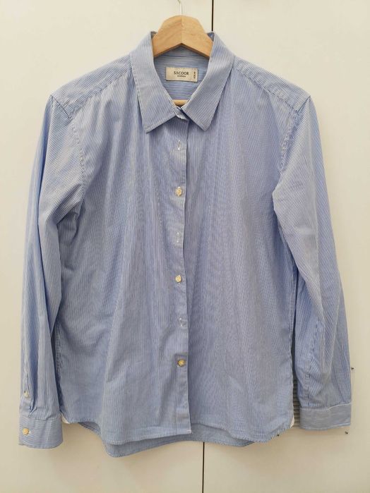 Camisa azul Sacoor Senhora