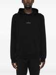 Czarna bluza z kapturem Stone Island