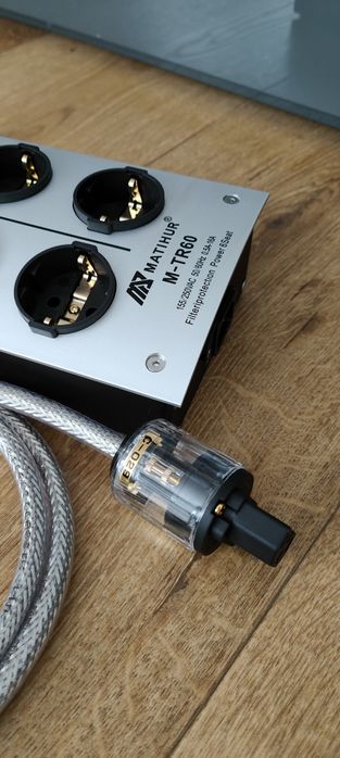 Listwa zasilająca Audio + Przewód 1,5m Super Jakość ! Hit Cena ! Nowe!