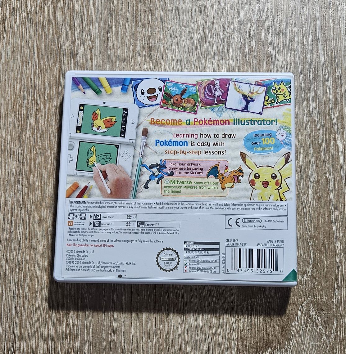 Gra Pokemon Art Academy Nintendo 3DS Rysowanie dla dzieci