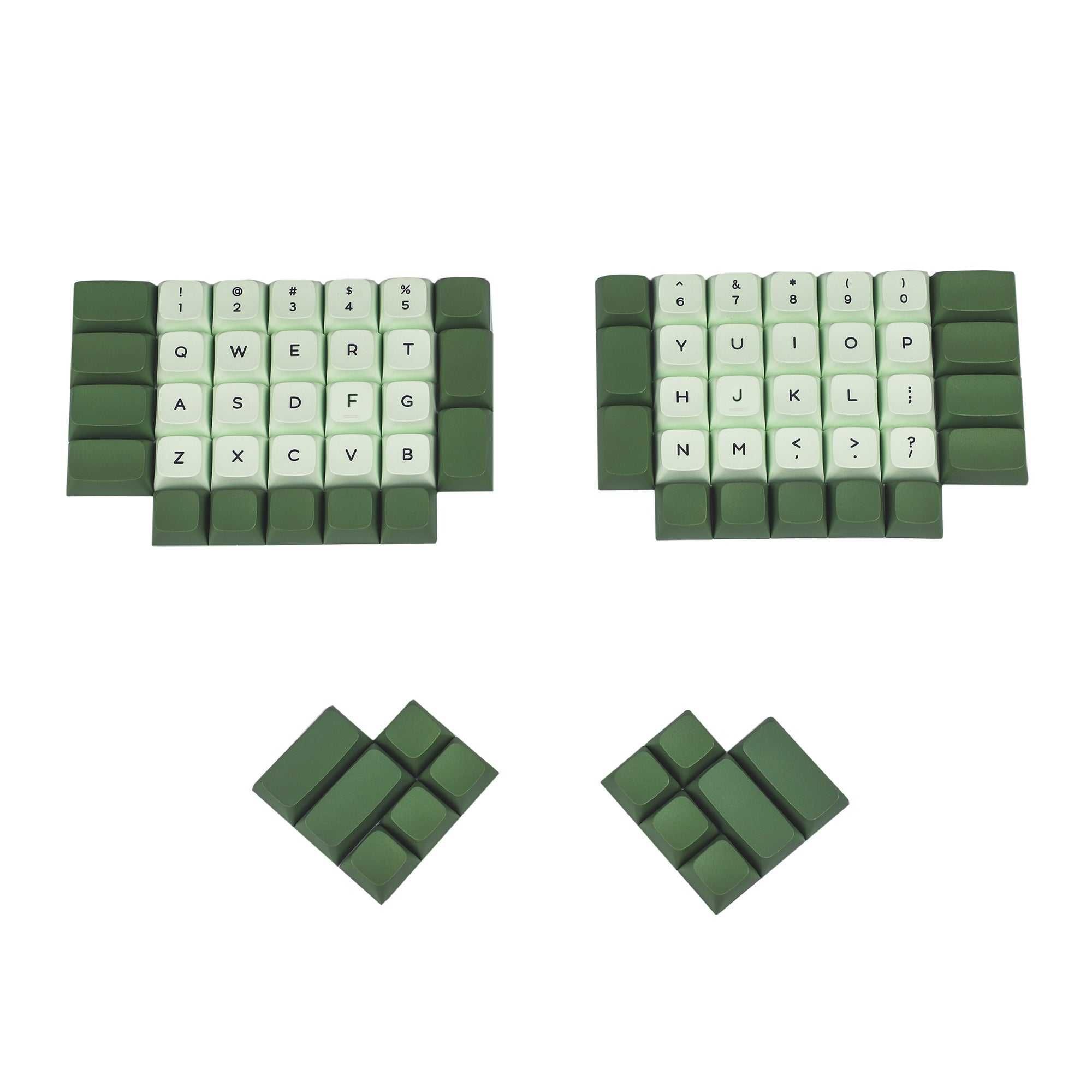 68 keycaps ZDA profile Matcha dla QWERTY
