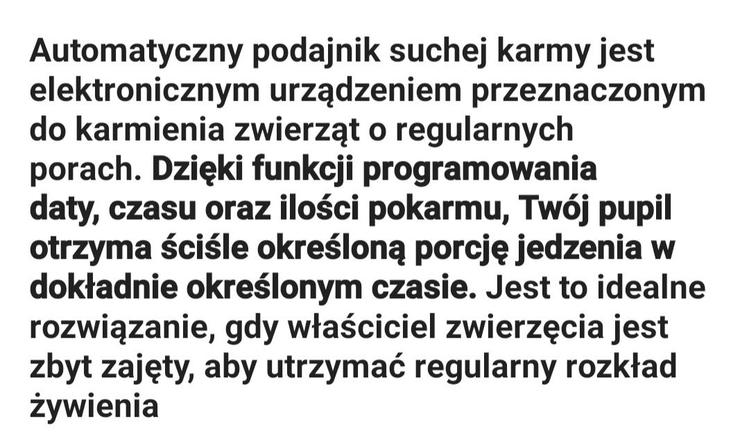 Automatyczny podajnik do karmy Petwant Pf-102