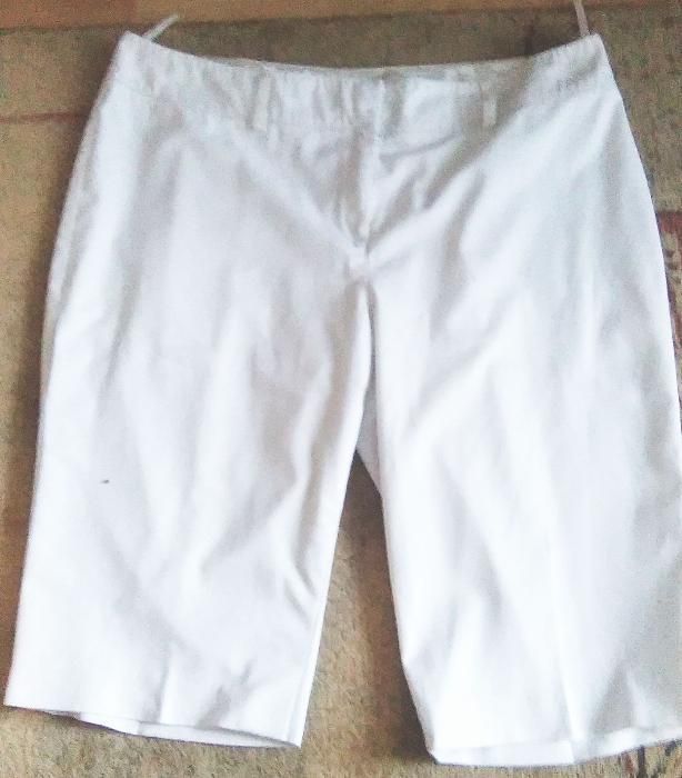 Spodnie spodenki do kolan białe na lato 46